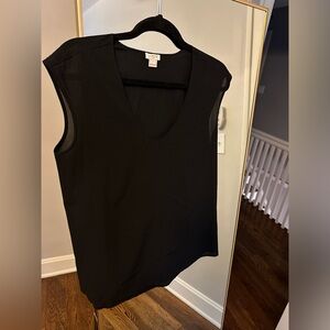 J. Crew size 6 black drapey blouse